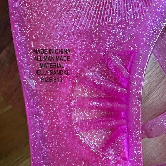 Kate Spade Pink Jelly Glitter Sandals - Picture 5 of 5
